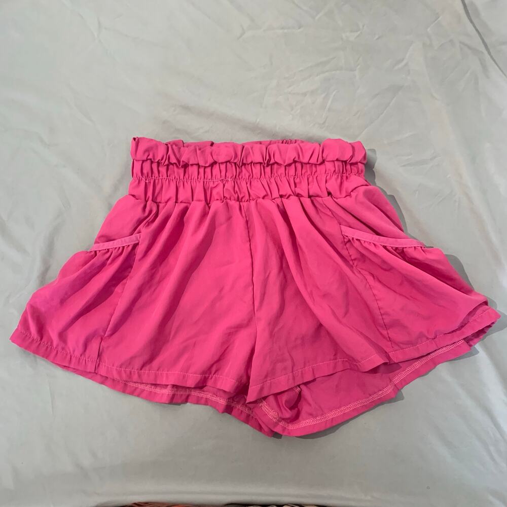 Prissy Jane Hot Pink Ruffled Athletic Skort with Pockets Size Large
